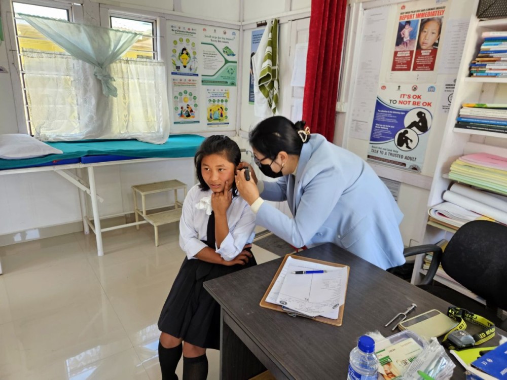 People availing the hearing screening camp conducting during the World Hearing Day at Chunlikha PHC on March 3.
